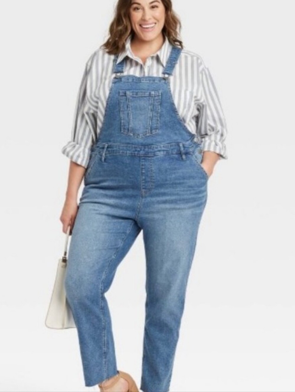 Ava & Viv Denim Overalls Sz 26W